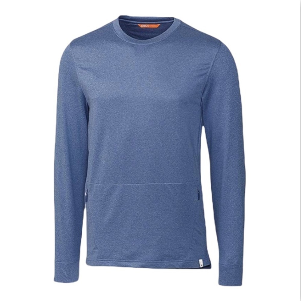 CBUK Mens Moisture Wicking Blue Long Sleeve Shirt XL